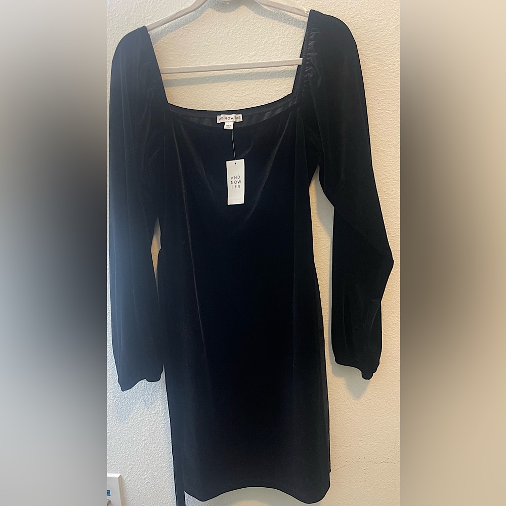 Brand And Now This Suede Black Dress w/tags